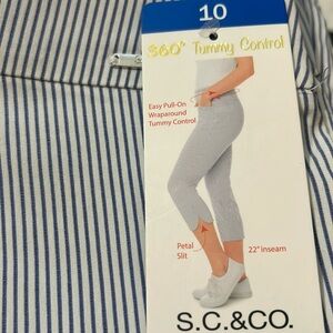 S.C.&CO. Pant tummy control 22’ inseam size 10 NWT